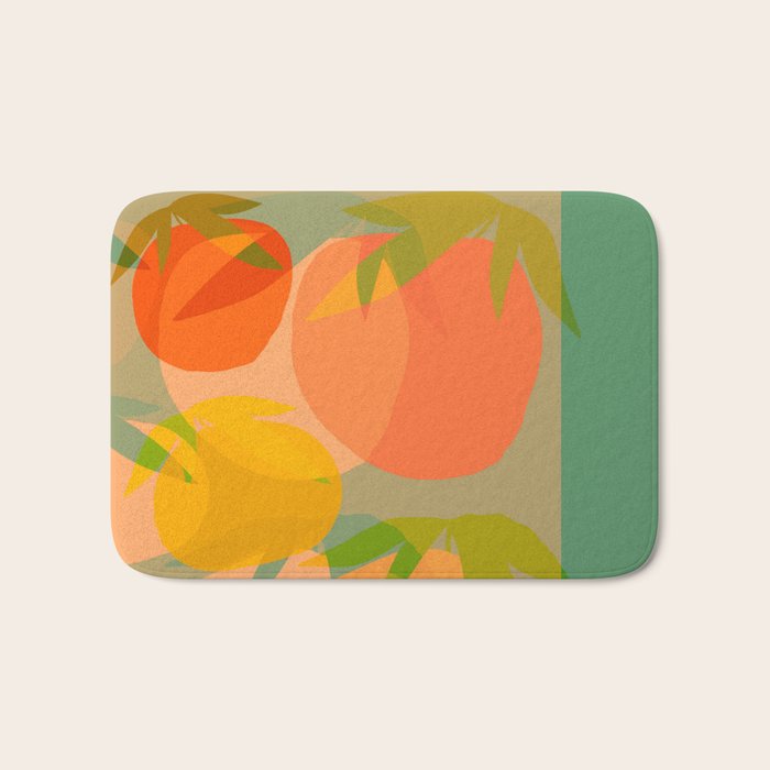 Spring Citrus #1 - Modern Art Print Bath Mat Gallery Image 1