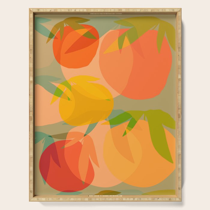 Spring Citrus #1 - Modern Art Print Serving Tray Gallery Image 1