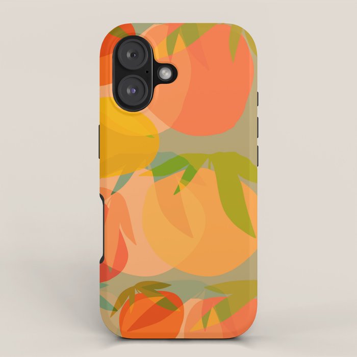 Spring Citrus #1 - Modern Art Print iPhone Case Gallery Image 1