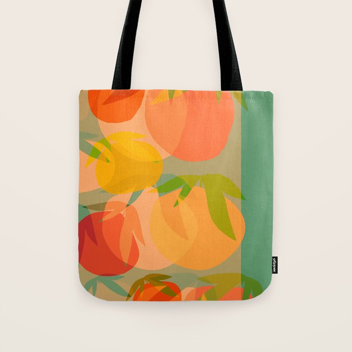 Spring Citrus #1 - Modern Art Print Tote Bag Gallery Image 1