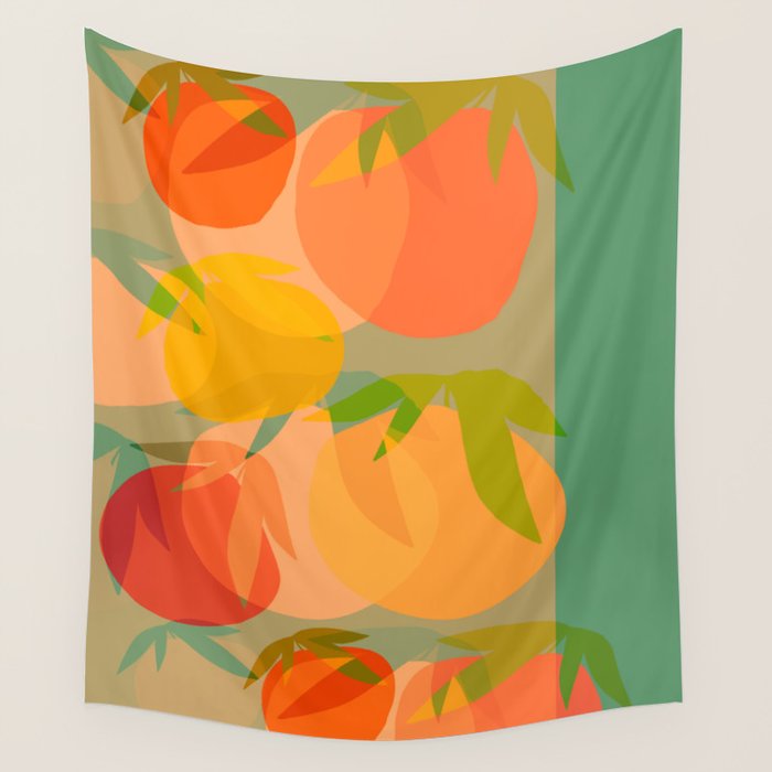 Spring Citrus #1 - Modern Art Print Wall Tapestry Gallery Image 4