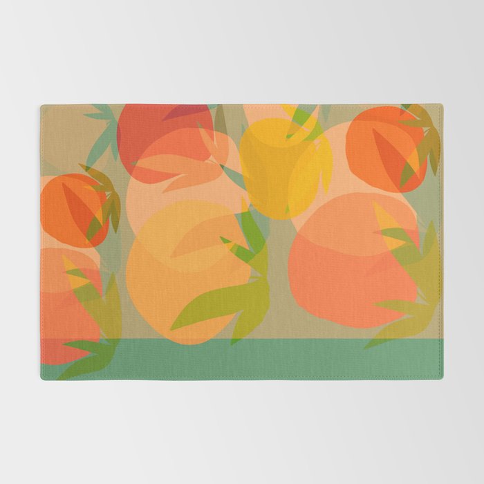 Spring Citrus #1 - Modern Art Print Rug Gallery Image 2
