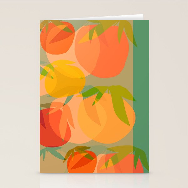 Spring Citrus #1 - Modern Art Print Stationery Card Gallery Image 1