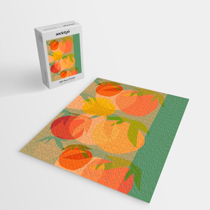 Spring Citrus #1 - Modern Art Print Jigsaw Puzzle Gallery Image 2
