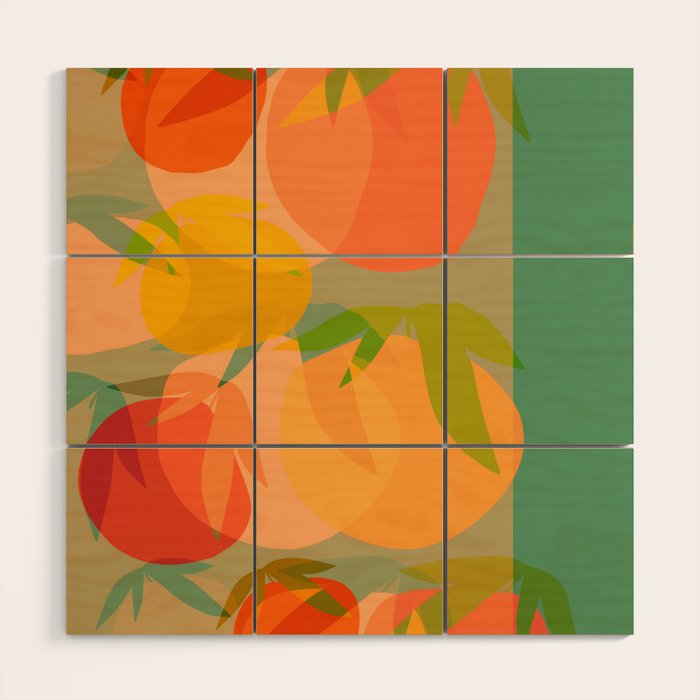 Spring Citrus #1 - Modern Art Print Wood Wall Art Gallery Image 1