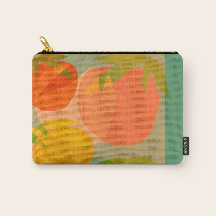 Spring Citrus #1 - Modern Art Print Carry All Pouch Gallery Image 1