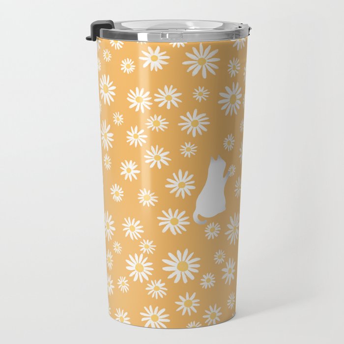 Hidden cat 44 flowers fall  Travel Mug Gallery Image 3