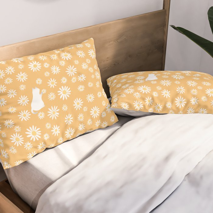 Hidden cat 44 flowers fall  Pillow Sham Gallery Image 2