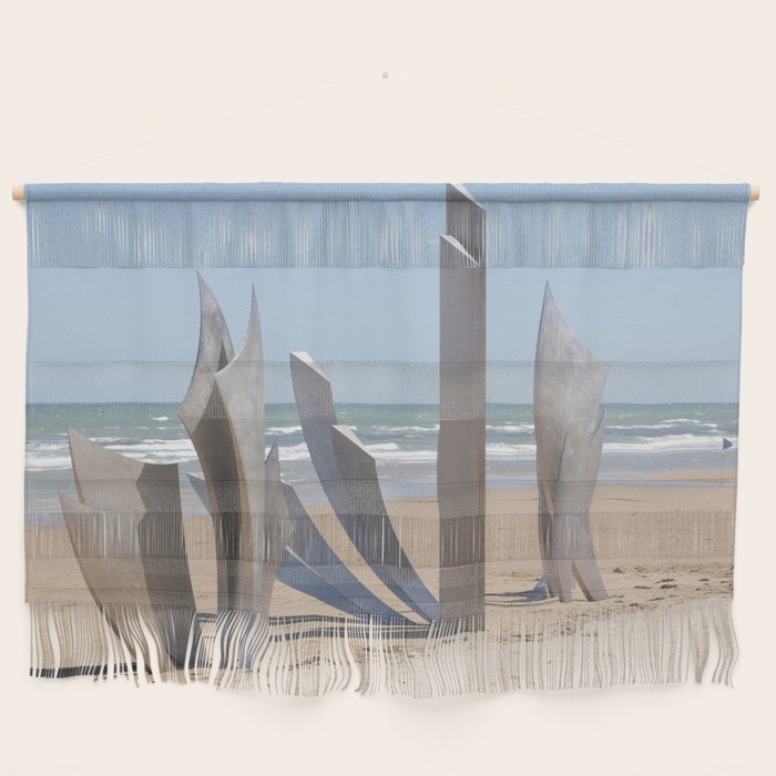 D-day Omaha beach memorial - WW2 sculpture - France, travel photography Wall Hanging Gallery Image 1