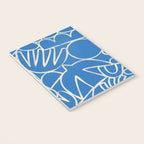 Blue organic nature art shape paint pattern Notebook Gallery Image 3