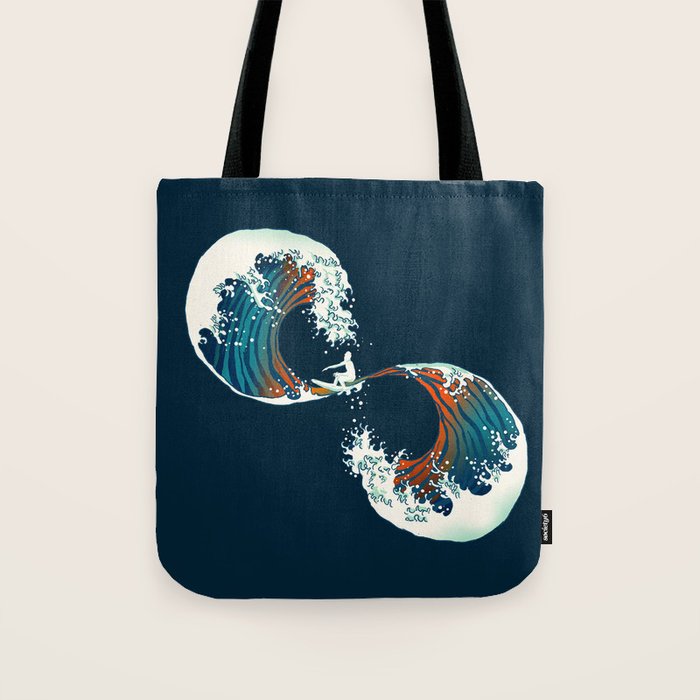 The Wave is forever Tote Bag Gallery Image 1
