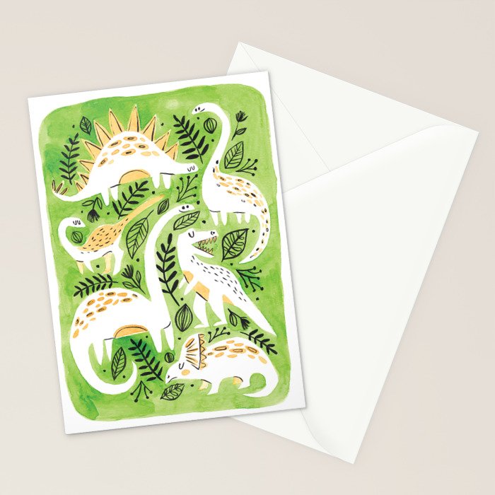 Dinosaur Forest Stationery Card Gallery Image 2