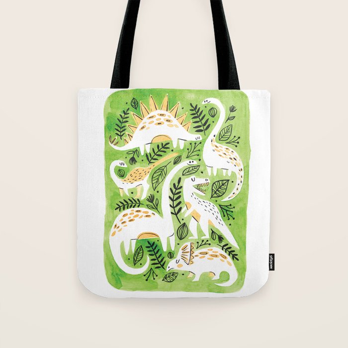 Dinosaur Forest Tote Bag
