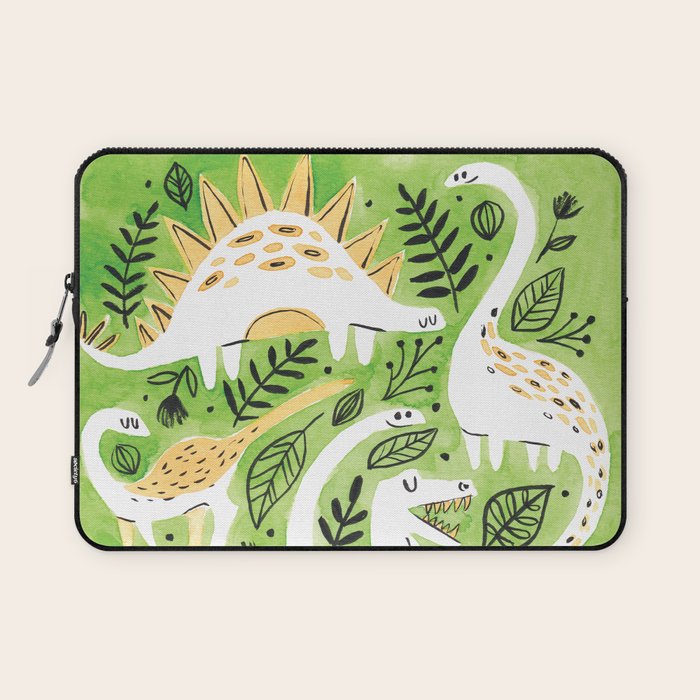 Dinosaur Forest Laptop Sleeve Gallery Image 1