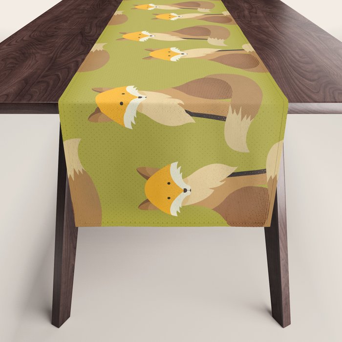 Whimsy Red Fox Table Runner Gallery Image 1