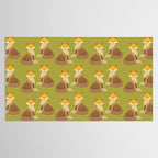 Whimsy Red Fox Tablecloth Gallery Image 2