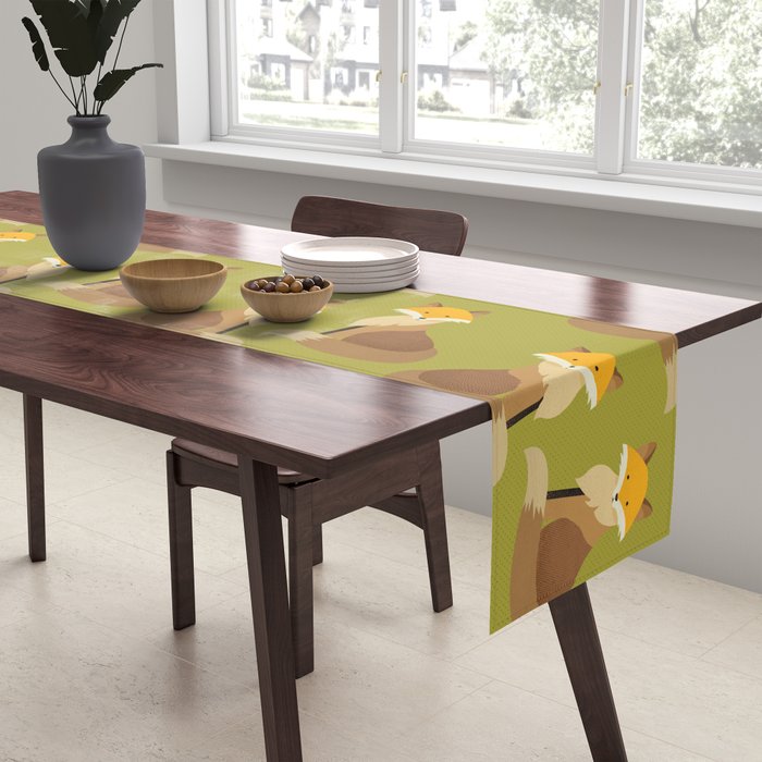 Whimsy Red Fox Table Runner Gallery Image 2