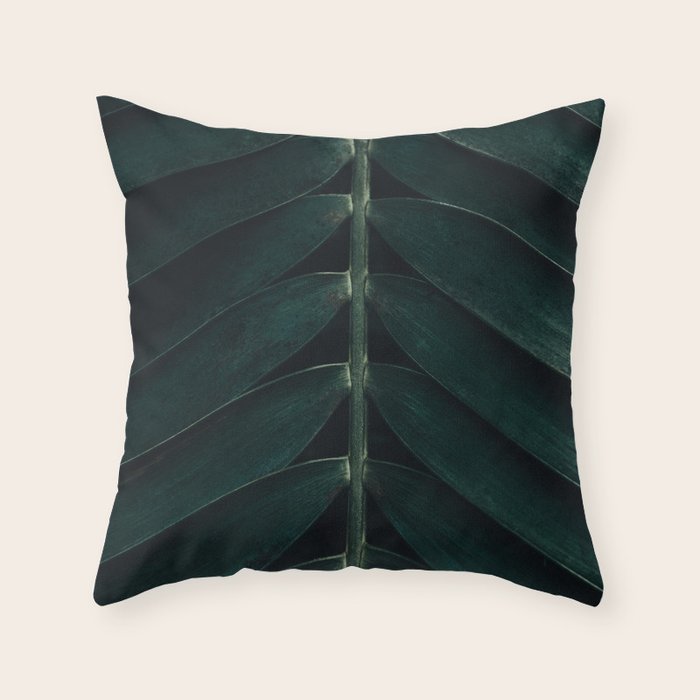 Green Leaves - Nature Photography Throw Pillow Gallery Image 1