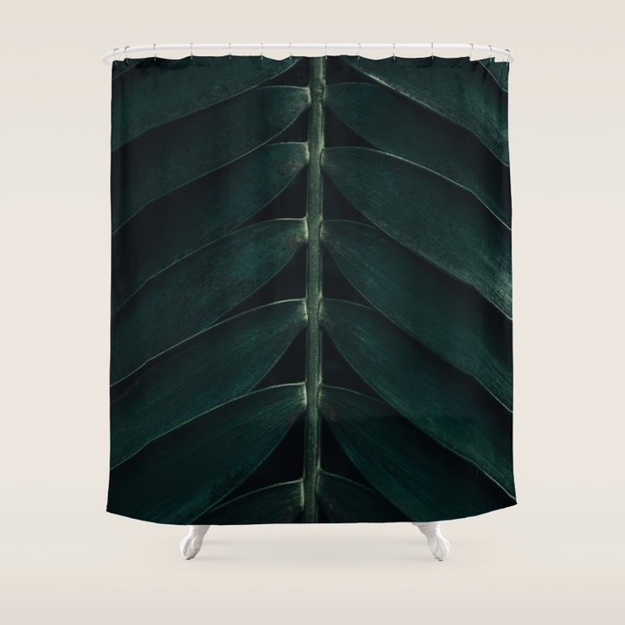 Green Leaves - Nature Photography Shower Curtain Gallery Image 1