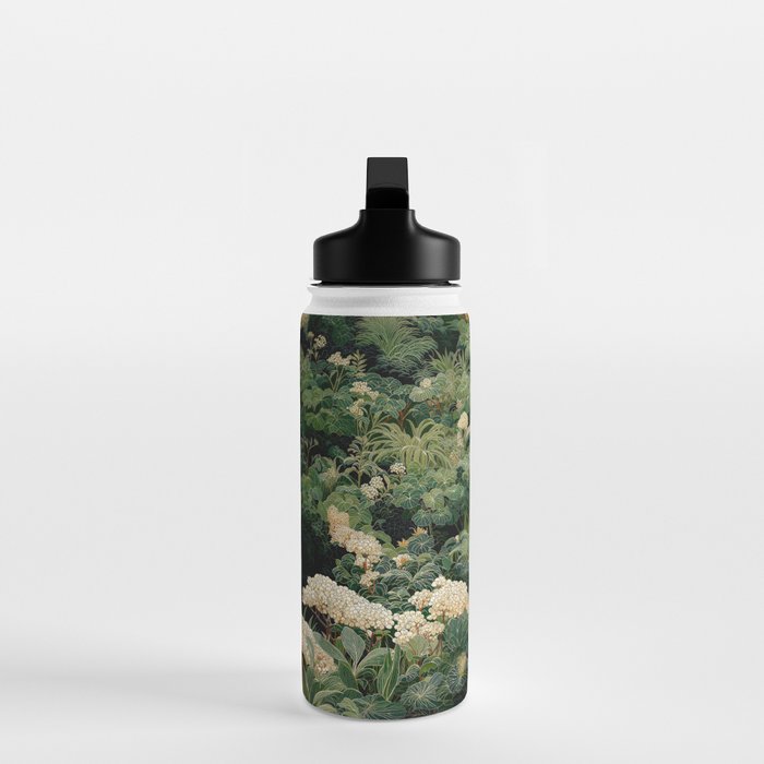 Japanese Wall Art Flower Poster maximalist wall art floral Japandi Wall Art botanical Sage Green Art Water Bottle Gallery Image 3