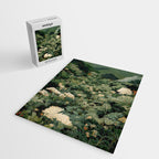 Japanese Wall Art Flower Poster maximalist wall art floral Japandi Wall Art botanical Sage Green Art Jigsaw Puzzle Gallery Image 2