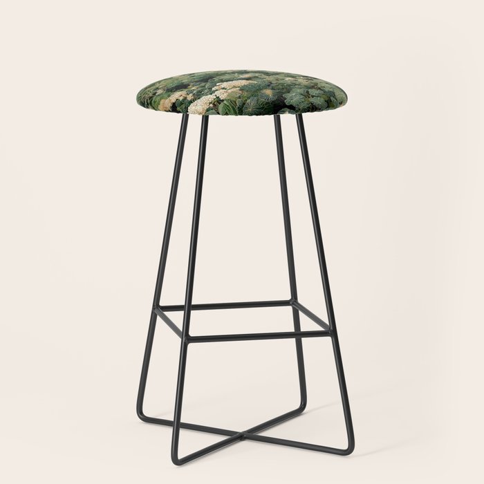 Japanese Wall Art Flower Poster maximalist wall art floral Japandi Wall Art botanical Sage Green Art Stool Gallery Image 1
