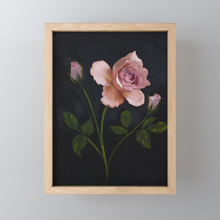 Rose Stem Mini Art Print Gallery Image 1