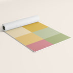 Bold Vintage Checks Pattern - Large XIX Yoga Mat Gallery Image 2