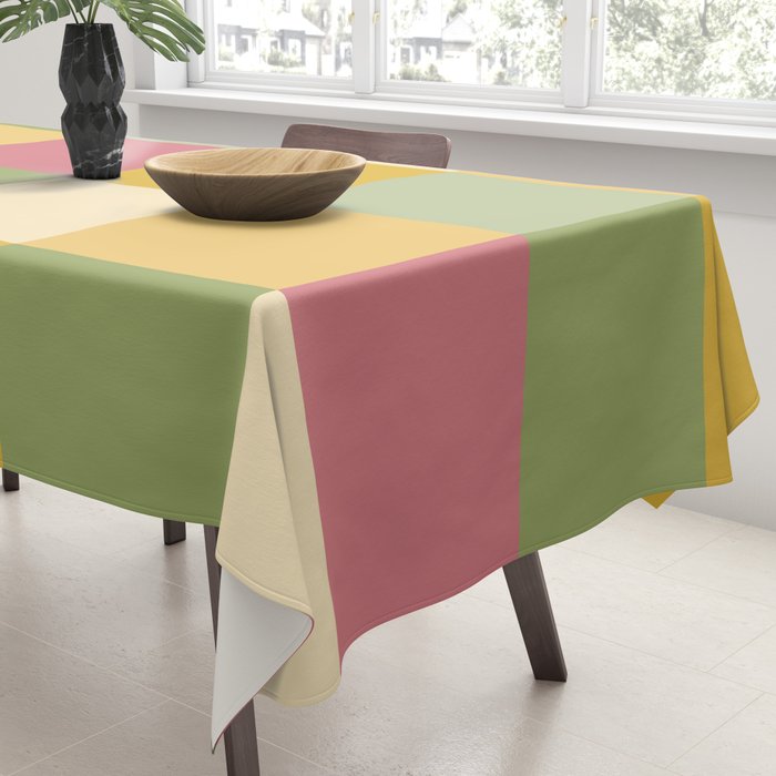 Bold Vintage Checks Pattern - Large XIX Tablecloth Gallery Image 3