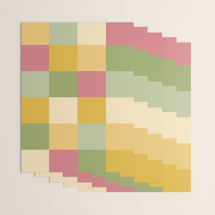 Bold Vintage Checks Pattern - Large XIX Wrapping Paper Gallery Image 3
