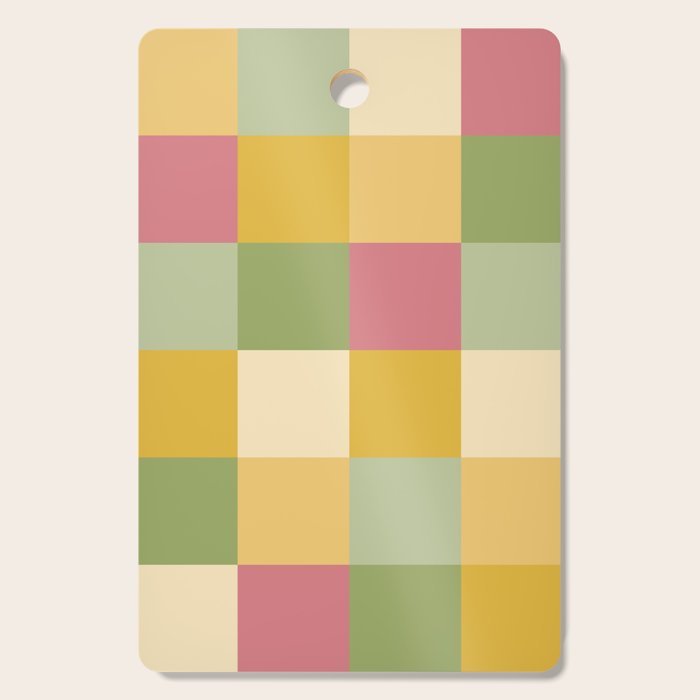 Bold Vintage Checks Pattern - Large XIX Cutting Board Gallery Image 1