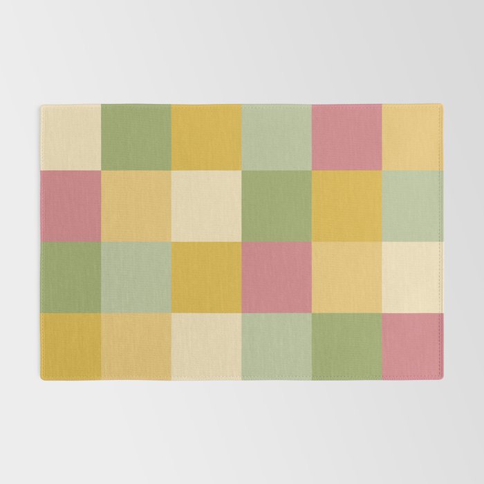 Bold Vintage Checks Pattern - Large XIX Rug Gallery Image 2