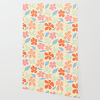 Tropical Vintage Flowers Wallpaper Gallery Image 2