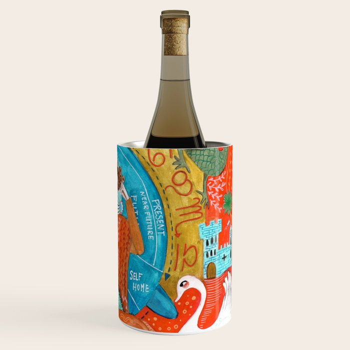 Spiritual tea leaf reading good fortune ladies Wine Chiller Gallery Image 3