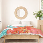 Spiritual tea leaf reading good fortune ladies Duvet Cover Gallery Image 3