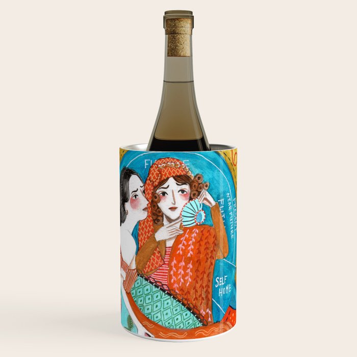 Spiritual tea leaf reading good fortune ladies Wine Chiller Gallery Image 1