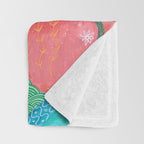 Spiritual tea leaf reading good fortune ladies Throw Blanket Gallery Image 3
