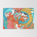 Spiritual tea leaf reading good fortune ladies Rug Gallery Image 2