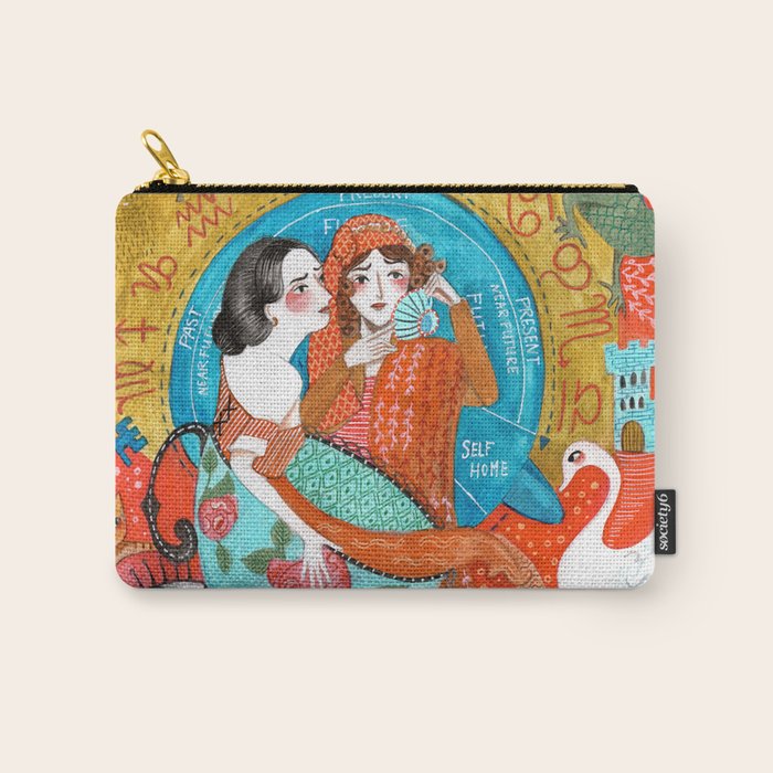 Spiritual tea leaf reading good fortune ladies Carry All Pouch Gallery Image 1