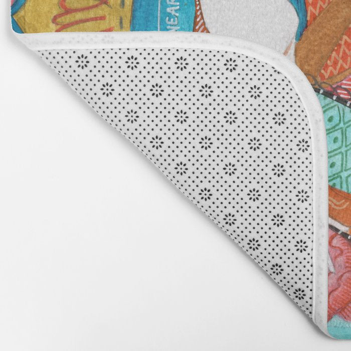 Spiritual tea leaf reading good fortune ladies Bath Mat Gallery Image 2