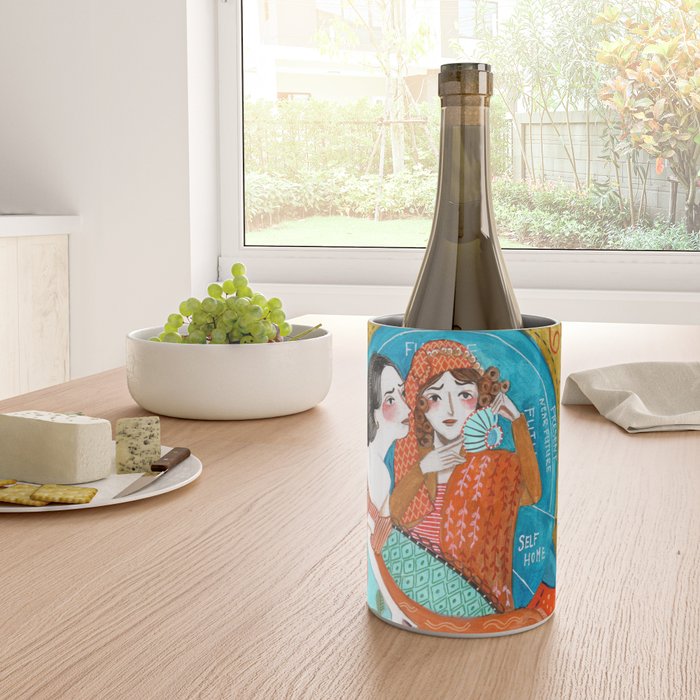 Spiritual tea leaf reading good fortune ladies Wine Chiller Gallery Image 4