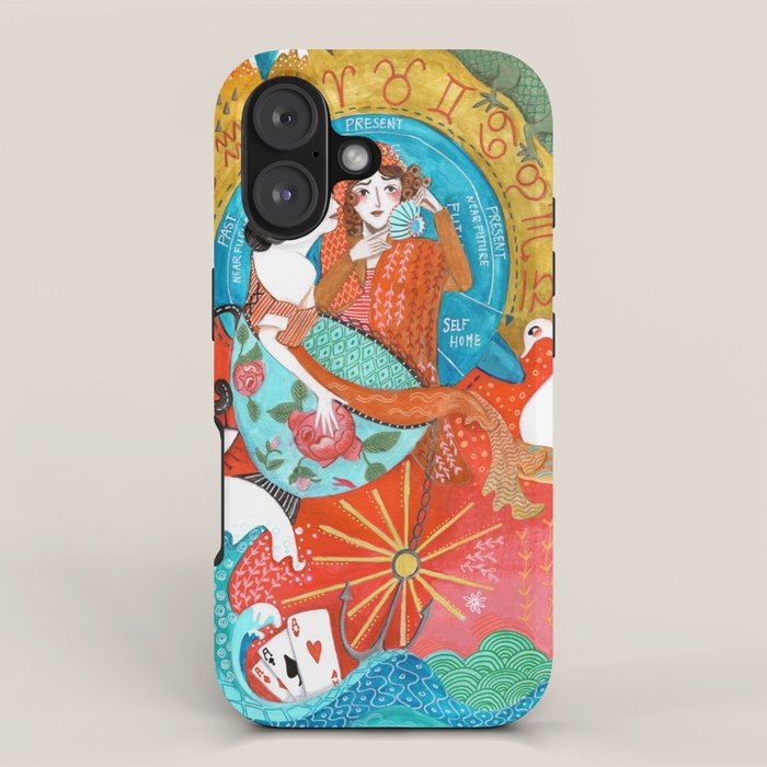 Spiritual tea leaf reading good fortune ladies iPhone Case Gallery Image 1
