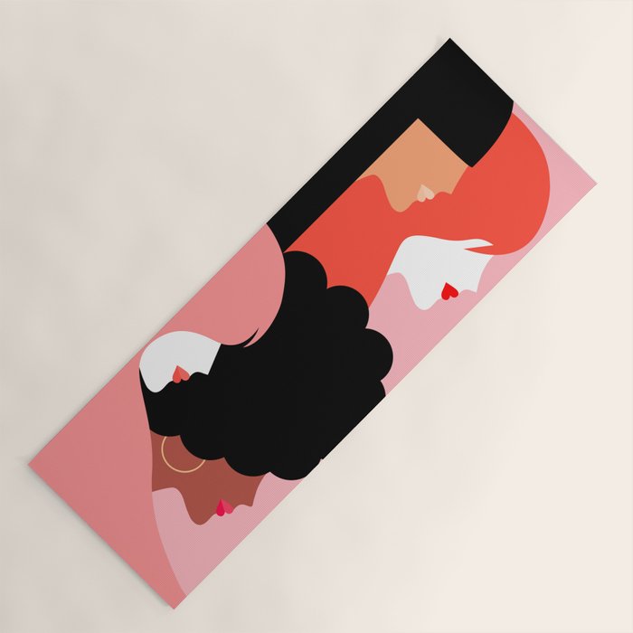Girl Power we persist  #girlpower Yoga Mat Gallery Image 1