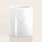 Geometric Soft Grey Silver Modern Pattern Coffee Mug Gallery Image 4