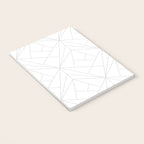 Geometric Soft Grey Silver Modern Pattern Notebook Gallery Image 3