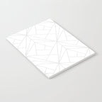 Geometric Soft Grey Silver Modern Pattern Notebook Gallery Image 2