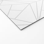 Geometric Soft Grey Silver Modern Pattern Welcome Mat Gallery Image 2