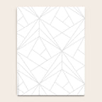 Geometric Soft Grey Silver Modern Pattern Notebook Gallery Image 4