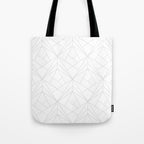 Geometric Soft Grey Silver Modern Pattern Tote Bag Gallery Image 1