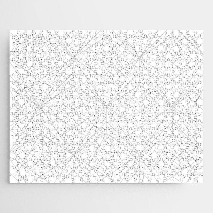 Geometric Soft Grey Silver Modern Pattern Jigsaw Puzzle Gallery Image 1